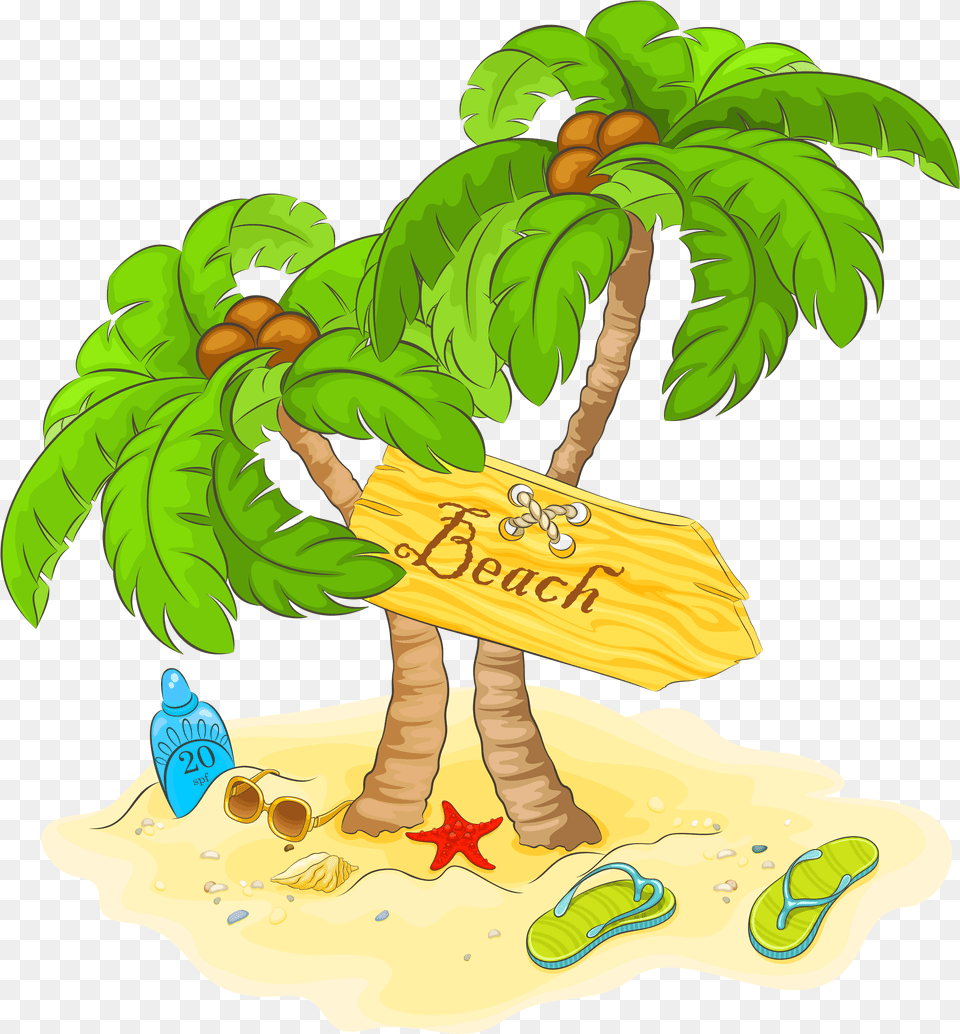 Recent Updates Clip Art Freeuse Stock Summer Palm Tree Clipart, Vegetation, Land, Jungle, Outdoors Png Image