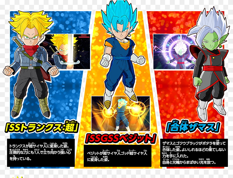 Recently The Japanese Version Has A Special Online Dragon Ball Fusions Super Trunks, Advertisement, Poster, Publication, Comics Png