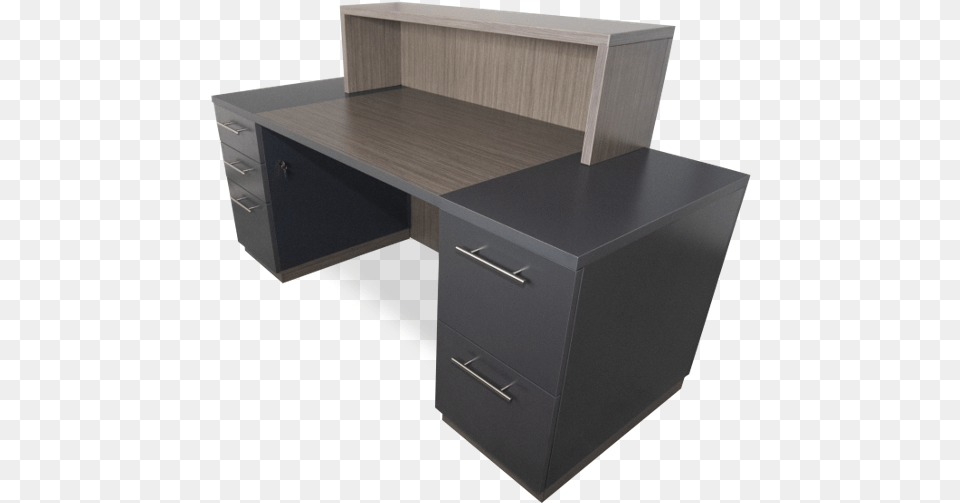 Reception Stacked Isoback Shadow Writing Desk, Drawer, Furniture, Table, Cabinet Png