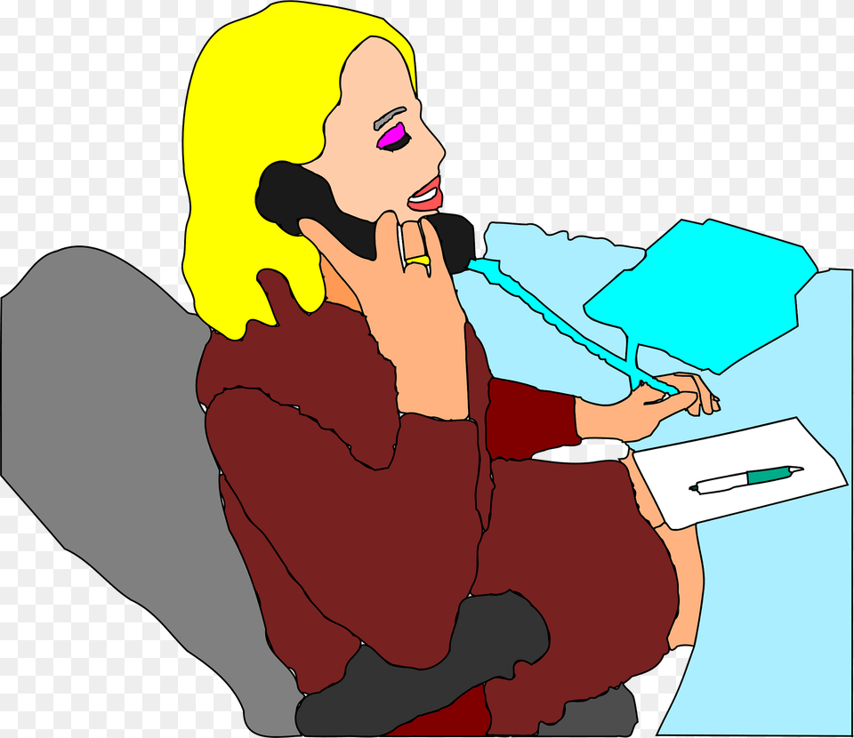 Receptionist Clipart, Baby, Person, Reading, Face Free Png Download