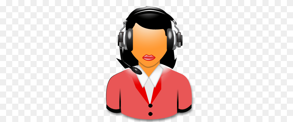 Receptionist Icon, Electronics, Headphones, Person, Adult Free Png
