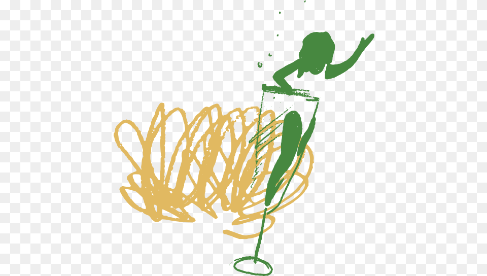 Recess Champagne Swimmer Illustration Free Png
