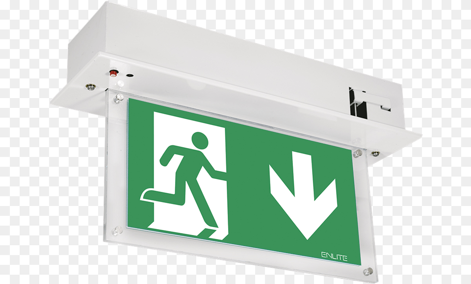 Recess Emergency Exit Sign Teknoware Emergency Light, Symbol, Mailbox, Electronics, Screen Png