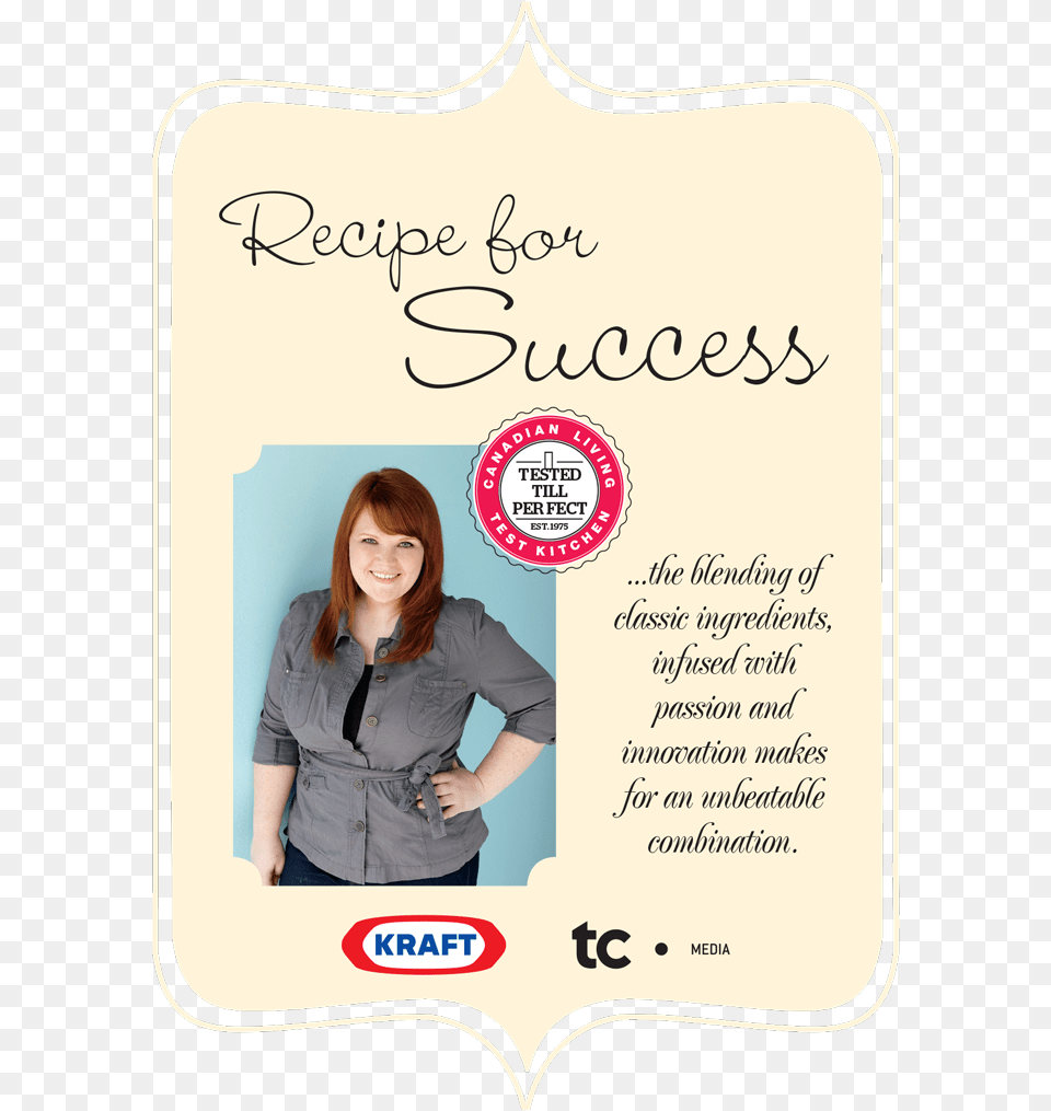 Recipe Card, Adult, Poster, Person, Woman Png