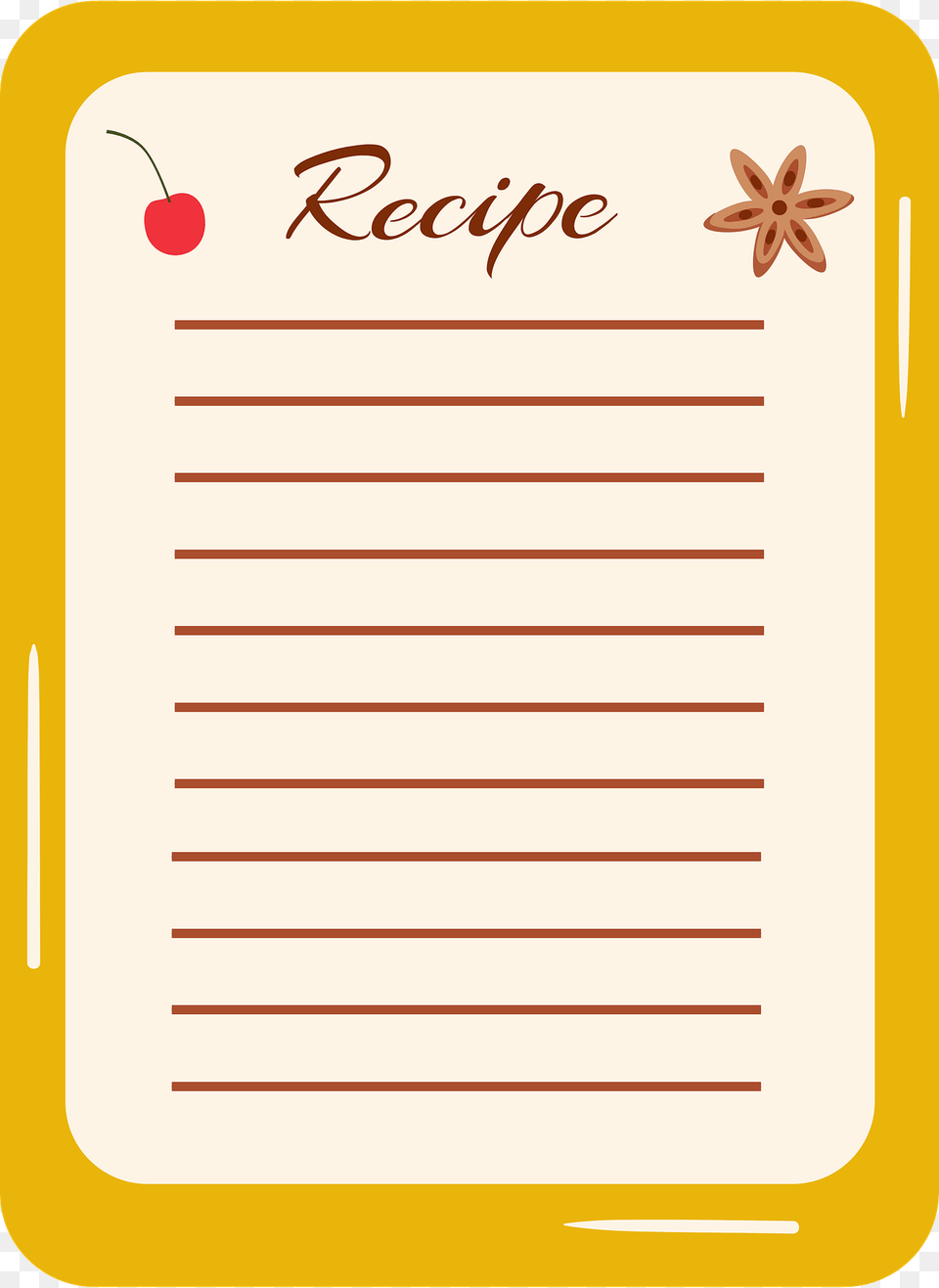 Recipe Card Clipart, Page, Text, Mailbox Free Png Download