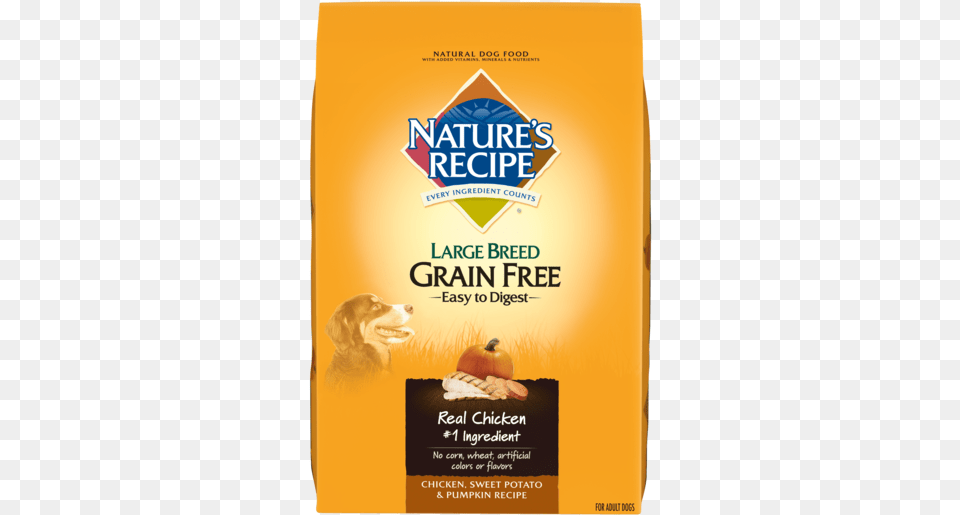 Recipe Large Breed Grain Easy To Digest Natures Recipe Dog Food, Advertisement, Poster, Animal, Canine Free Png