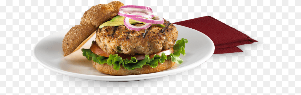 Recipe Turkey Burger Red Onion, Food, Food Presentation, Sandwich, Lunch Png Image