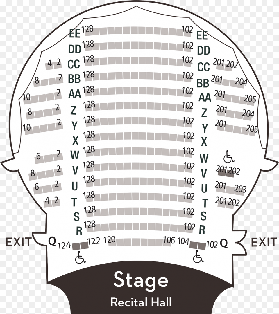 Recital Hall Is A 250 Seat Space Circle, Chart, Plot, Measurements, Text Free Transparent Png