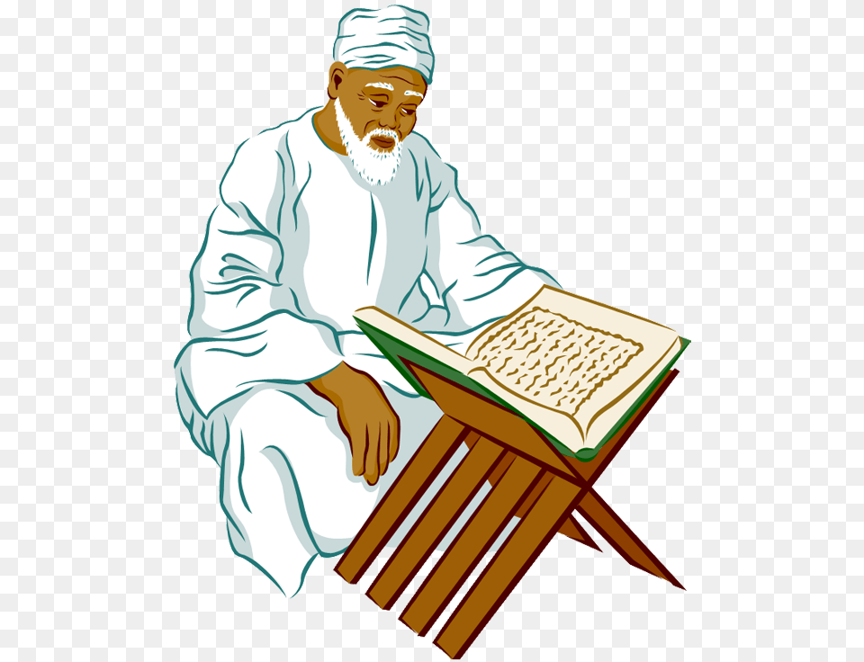 Recite Quran Clipart, Adult, Person, Man, Male Free Png Download