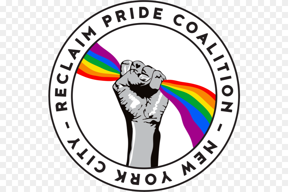 Reclaim Pride Coalition Nyc Medium, Body Part, Hand, Person, Logo Png Image