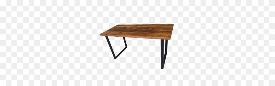 Reclaimed Wood Table With U Shaped Legs Candidate Wood, Coffee Table, Dining Table, Furniture, Desk Png