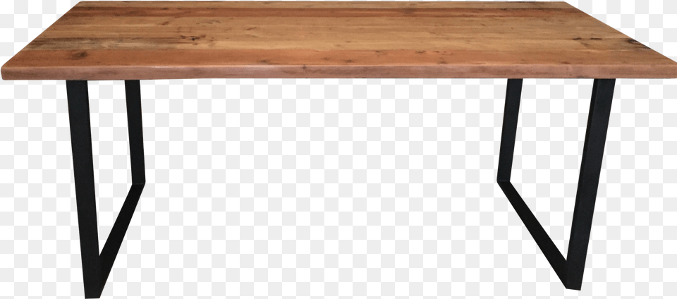 Reclaimed Wood Table With U Shaped Legs Table, Coffee Table, Dining Table, Furniture, Desk Free Png