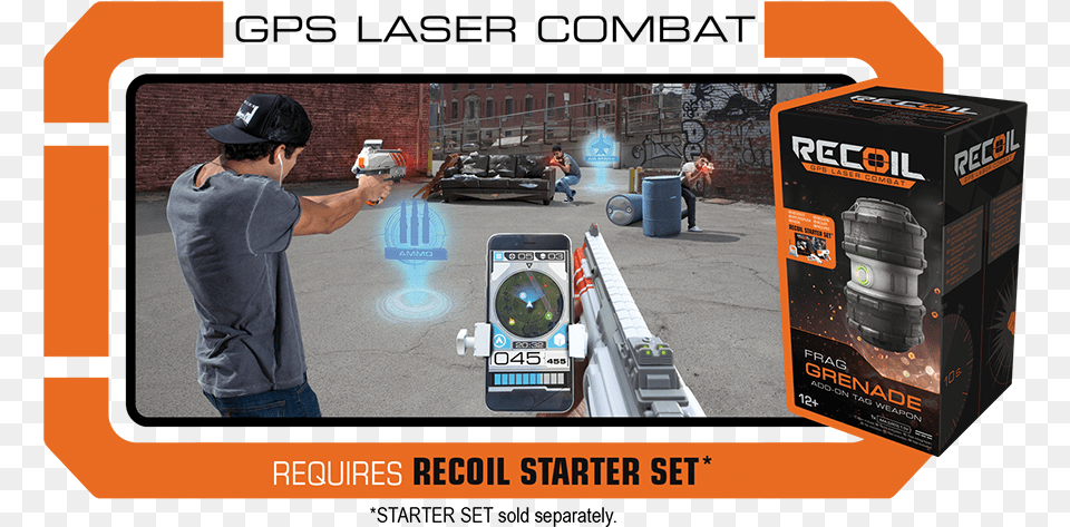 Recoil Frag Grenade Recoil Multiplayer Starter Set With Wi Fi Game Hub, Adult, Person, Man, Male Png Image