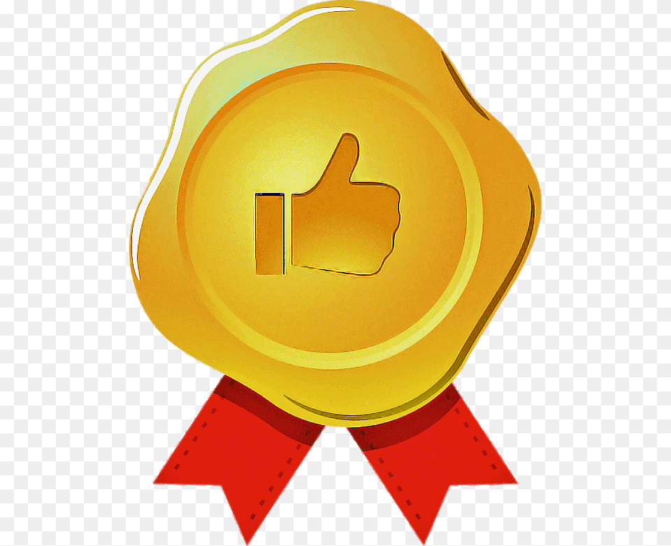 Recommended Thumb Golden Medal, Gold, Gold Medal, Trophy Free Png