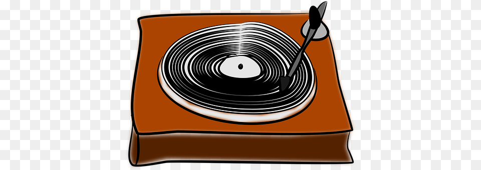 Record Player Cutlery, Fork Png