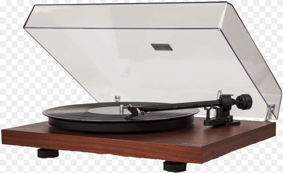 Record Player And Meme Platenspeler Donker Hout, Cd Player, Electronics Free Png Download