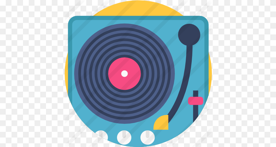 Record Player Circle, Weapon, Smoke Pipe, Bow Free Png Download