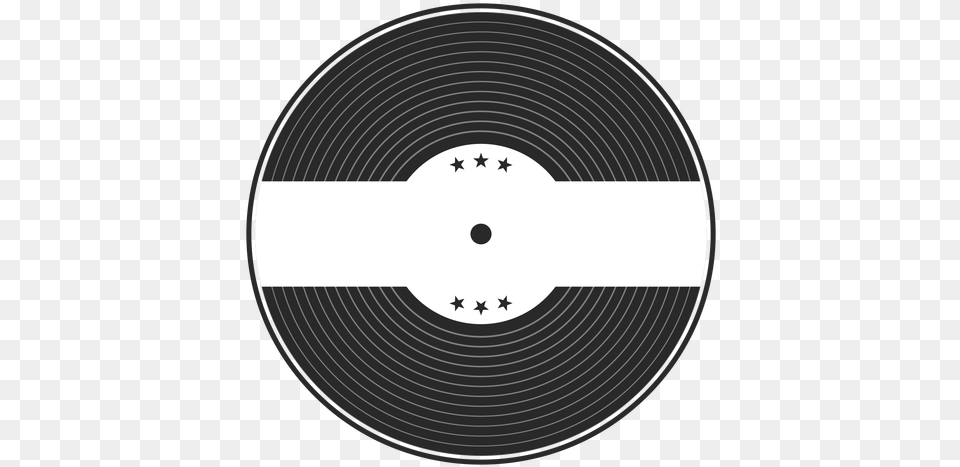 Record Star Vinyl Silhouette Transparent U0026 Svg Vector File Circle, Disk Png Image
