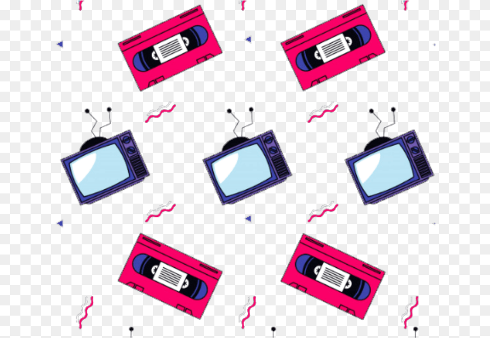 Record Tv Vhs 80s Ftestickers Tumblr Television 80s Transparent, Computer Hardware, Electronics, Hardware, Purple Png Image