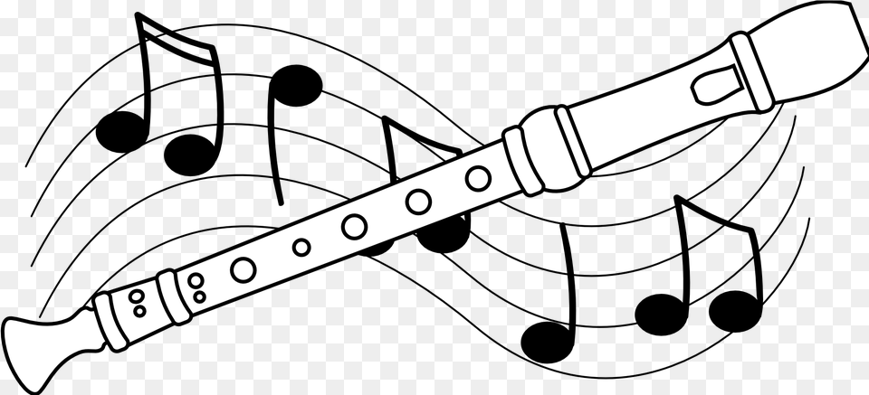 Recorder Instrument Clip Art Musical Instruments Clipart Black And White, Musical Instrument, Blade, Dagger, Knife Free Transparent Png