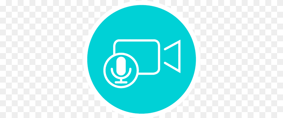 Recording Icon Circle Teal 800x400 01 Icon, Disk, Light Free Transparent Png