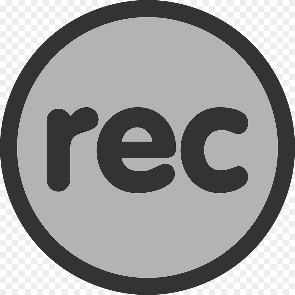 Recording Icon Vector, Symbol, Number, Text, Disk Free Transparent Png