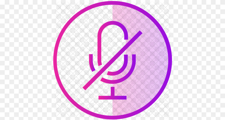 Recording Off Icon Silent Microphone, Purple, Symbol Free Png