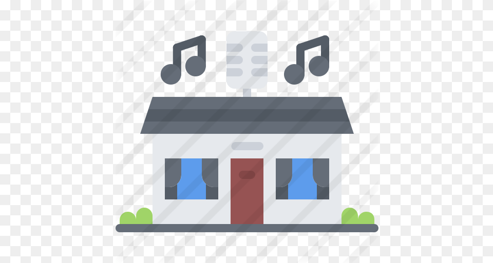 Recording Studio Music Icons Horizontal, Architecture, Building, Countryside, Hut Free Transparent Png