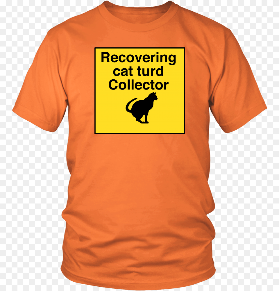 Recovering Cat Turd Collector Unisex Tee T Shirt, Clothing, T-shirt, Animal, Canine Png Image