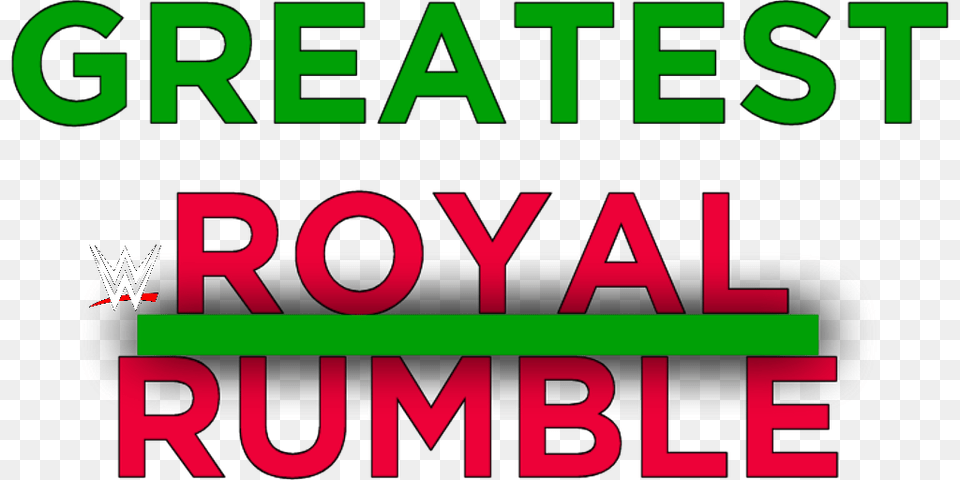 Recreation Of The Greatest Royal Rumble Logo, Light, Scoreboard, Green, Text Png