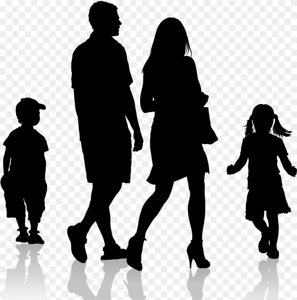 Recreation Silhouette Human Adult Behavior People Silhouette Walking, Person, Male, Man Free Png Download