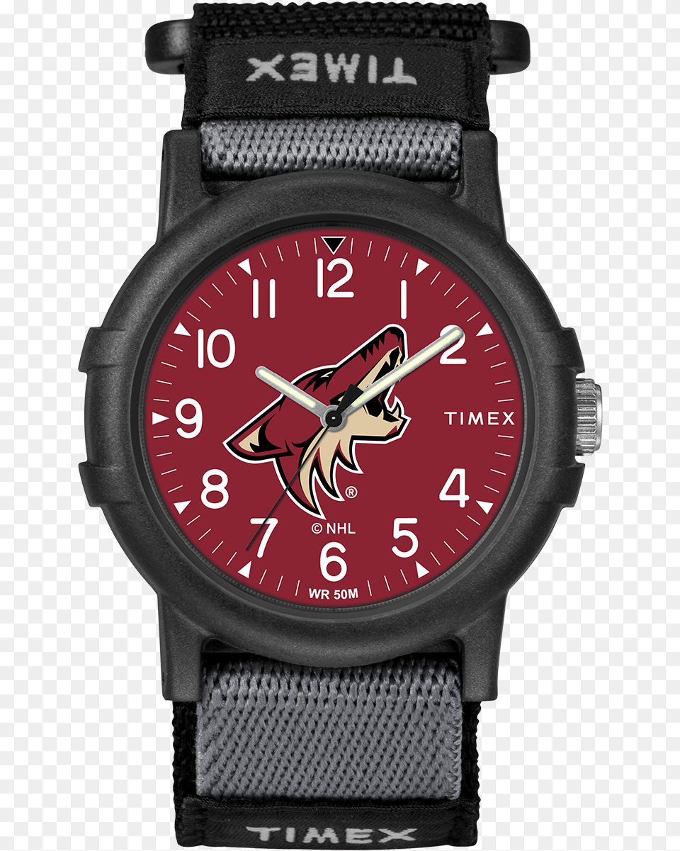 Recruit Arizona Coyotes Large Timex Watch Youth Recruit, Arm, Body Part, Person, Wristwatch Free Transparent Png