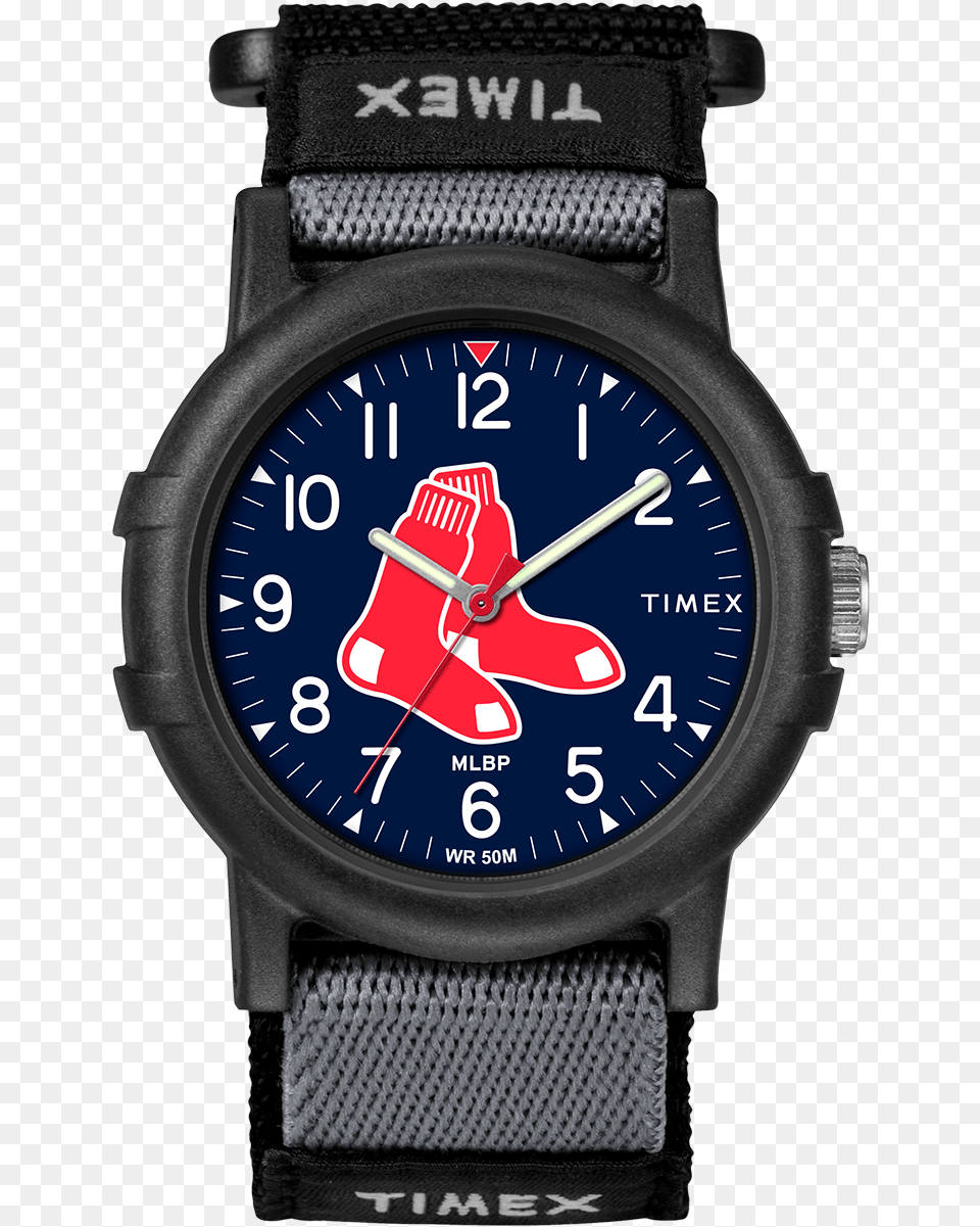 Recruit Boston Red Sox Large Timex Youth Recruit Arizona Cardinals Blackblackother, Arm, Body Part, Person, Wristwatch Free Png Download