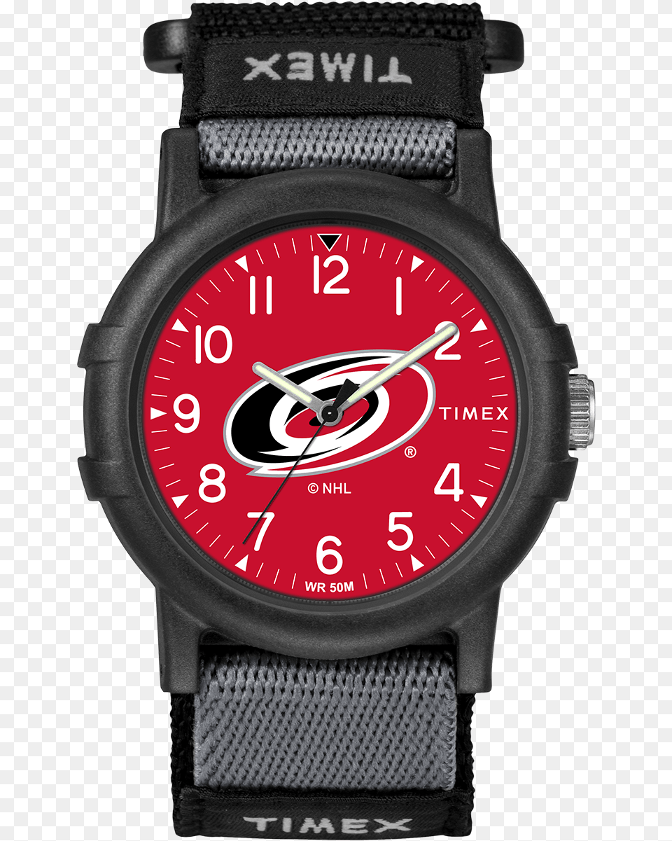 Recruit Carolina Hurricanes Large Timex Camper Watch, Arm, Body Part, Person, Wristwatch Free Png