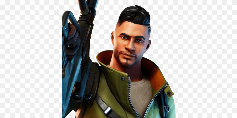 Recruit Fortnite Hector, Gun, Weapon, Head, Person Free Png