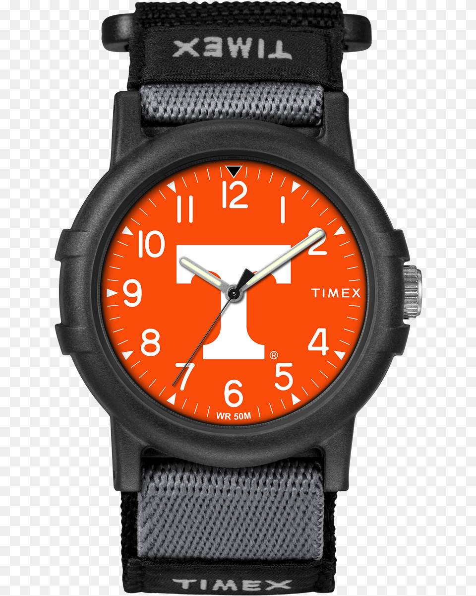 Recruit Tennessee Volunteers Large Timex Indiglo Expedition Camper Watch, Arm, Body Part, Person, Wristwatch Free Transparent Png