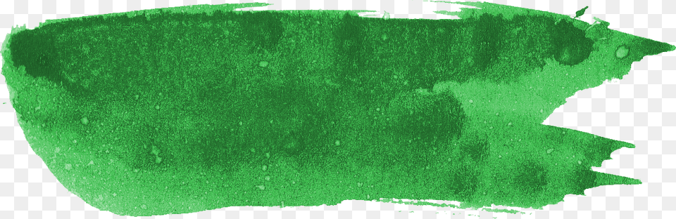 Rectangle Dark Green Watercolor Brush Stroke, Leaf, Plant, Accessories, Gemstone Free Png Download