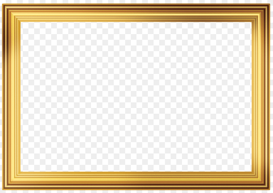 Rectangle Gold Frame, Blackboard, Home Decor, White Board Free Png Download