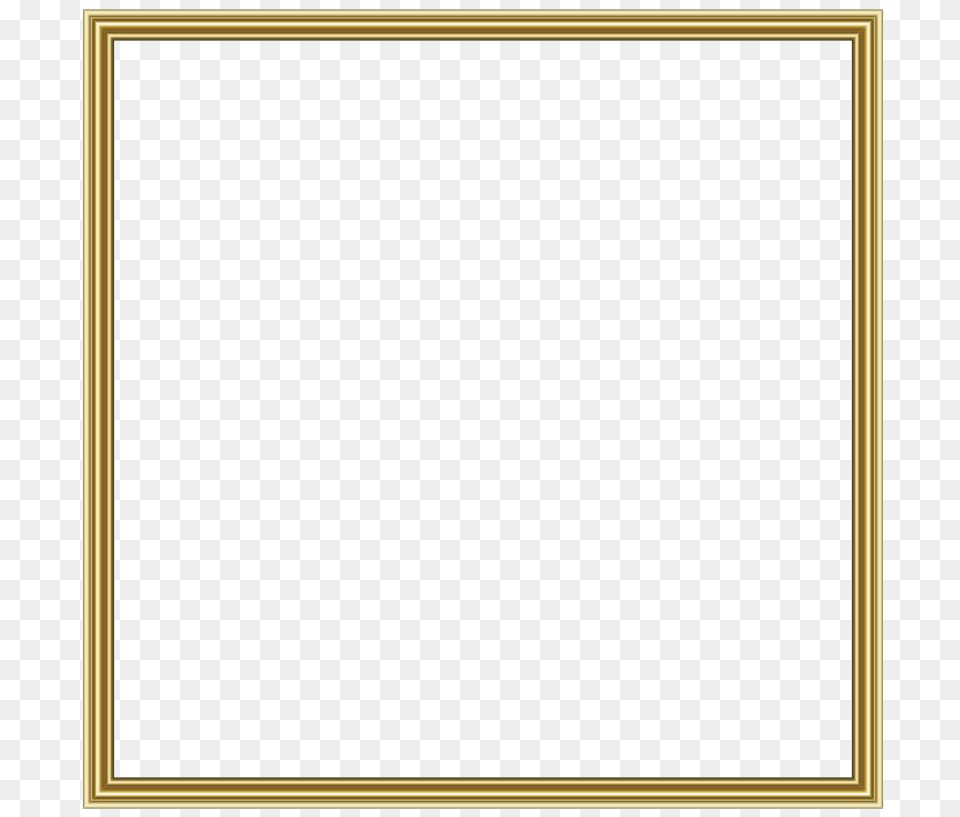 Rectangle Golden Frame Border File, Blackboard Png Image