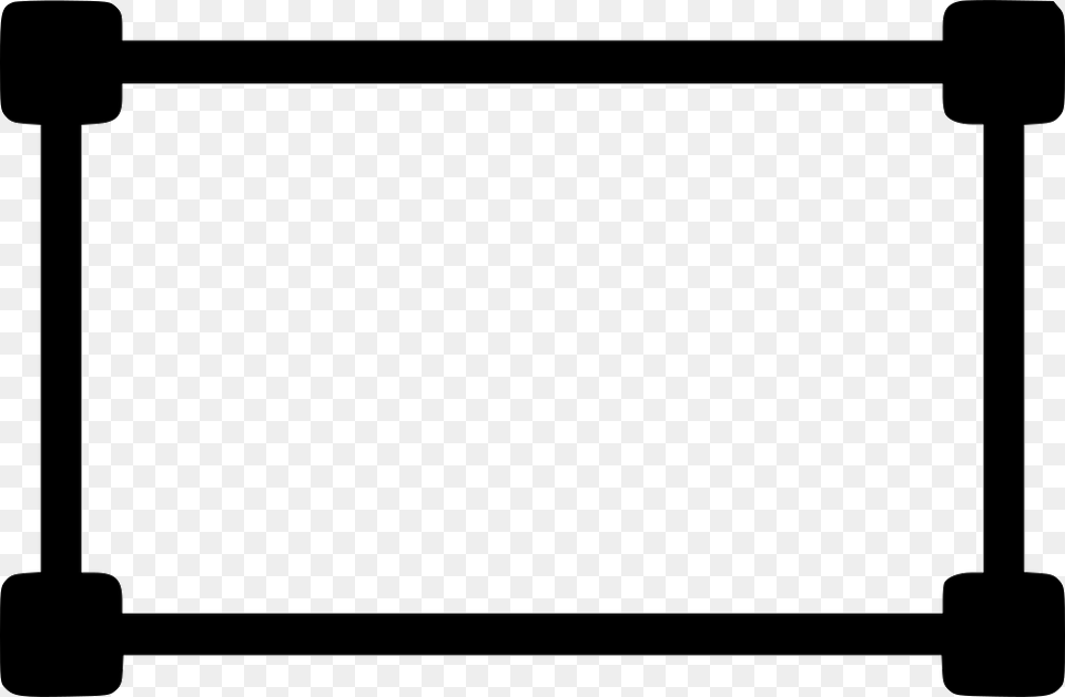 Rectangle Graphic Outline Tool Shape Draw Icon, White Board, Electronics, Screen, E-scooter Png