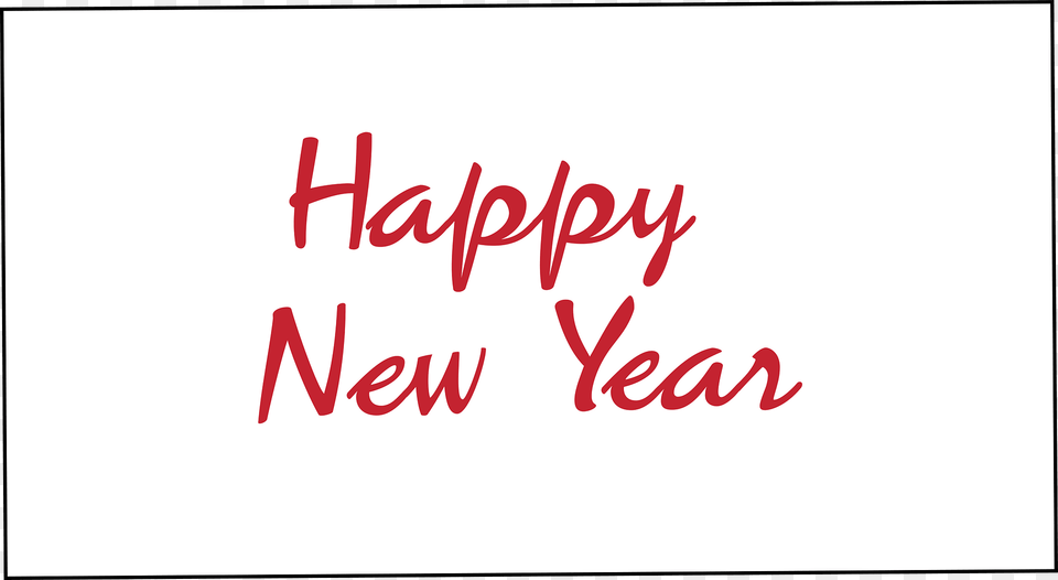Rectangular Board With Happy New Year Clipart, Text, White Board Free Transparent Png