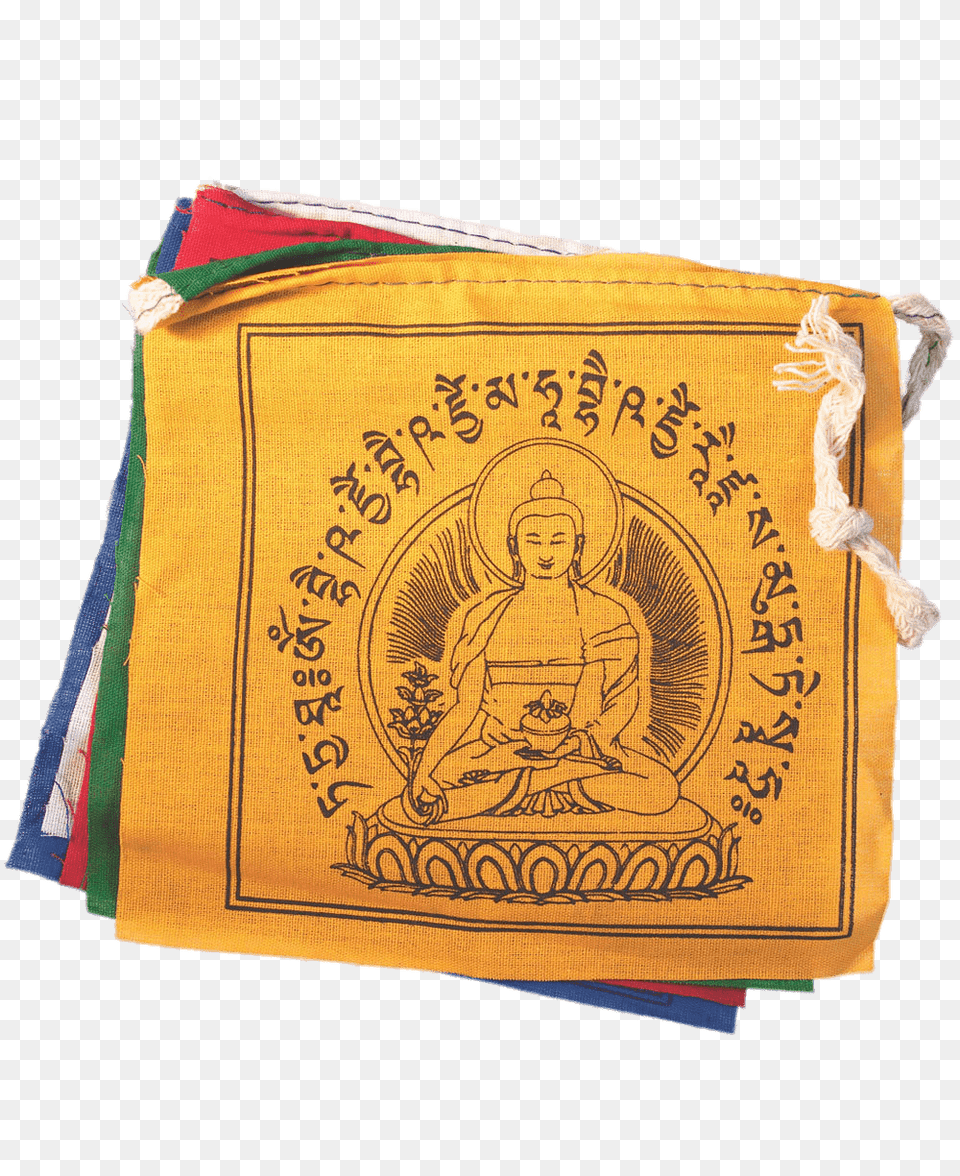 Rectangular Buddhist Prayer Flags, Person, Bag, Face, Head Png