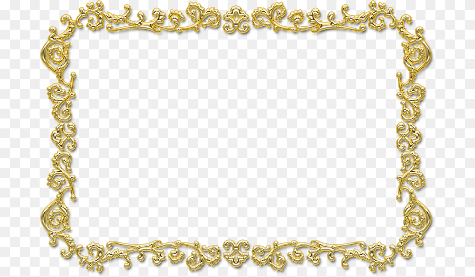 Rectangular Gold Photo Frame Transparent Free Png Download