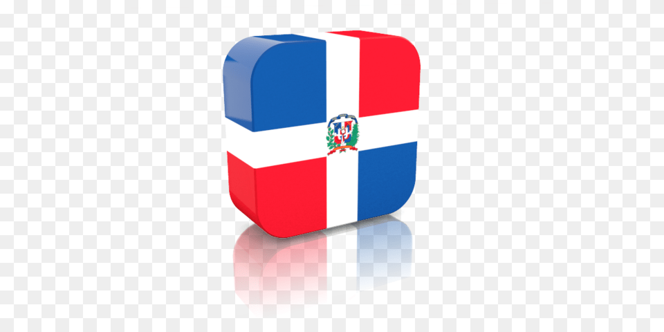 Rectangular Icon Illustration Of Flag Of Dominican Republic, Mailbox Free Png Download