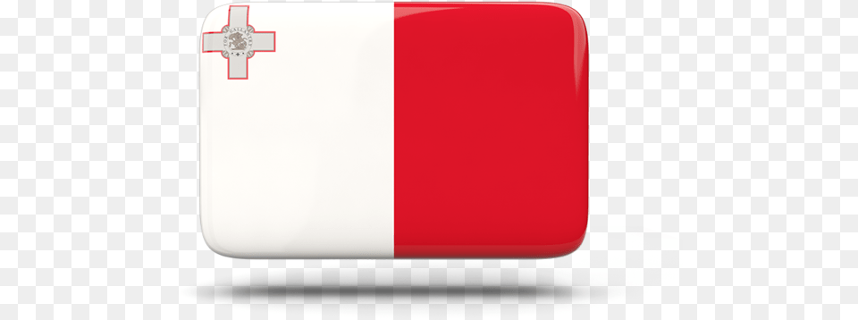 Rectangular Icon With Shadow Flag Of Malta, Logo, First Aid Free Transparent Png