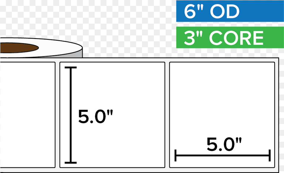 Rectangular Labels Matte Bopp Poly 5 X 5 Inches 3 For 125 Inches, Paper, Towel, Text Free Png Download