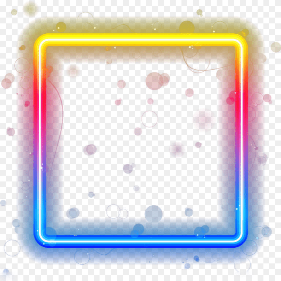 Rectangulos Neon Square Border Images Background, Light, Lighting, Computer Hardware, Electronics Png
