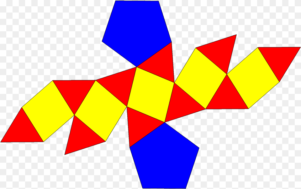 Rectified Pentagonal Prism Net Graphic Design, Art, Toy Png