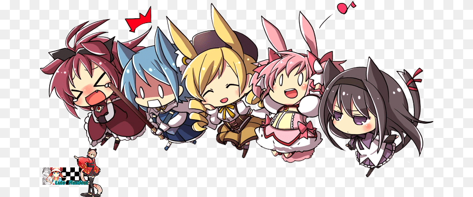 Recu Anime Madoka Magica Chibi, Book, Comics, Publication, Person Free Transparent Png