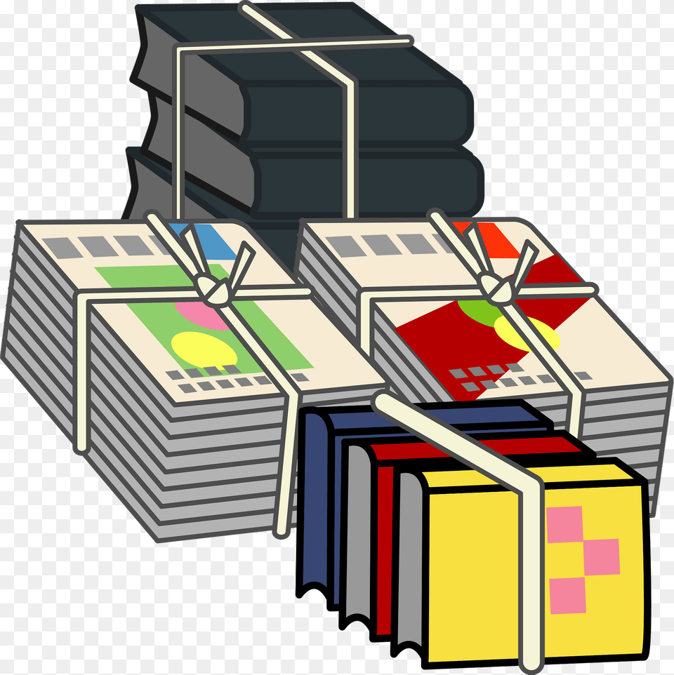 Recyclable Garbage Clipart, Book, Publication, Bulldozer, Machine Free Png